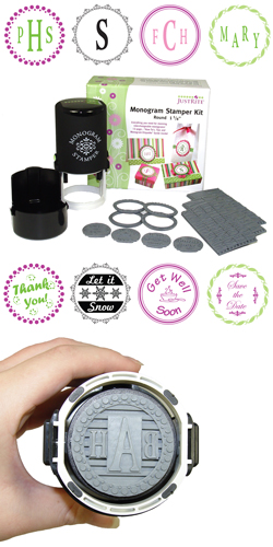 Monogram Self-Inking Stamper Kit                       1 5/8"