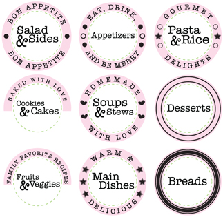 Recipe Borders & Centers Set 1-3/16"