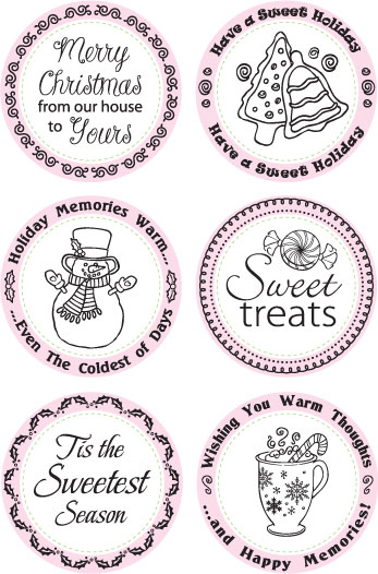 Something Sweet Borders & Centers Round 2-3/8”