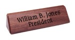 2" x 8" Engraved Nameplate on Wood Easel